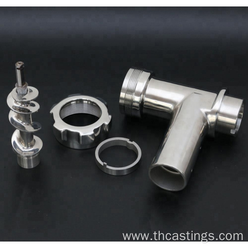 casting commerical stainless steel meat grinder parts